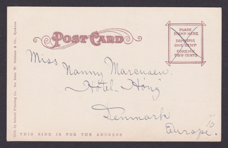 Postcard, United States, Spokane WA, YMCA Building