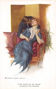Love Romance Couple Spoils of War Silencing Fortress Nikolaki Art postcard C327