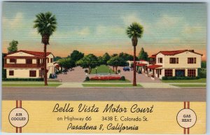 c1950s Pasadena, Cali Bella Vista Motor Court Karbiner w/ 1c Unposted Stamp A216