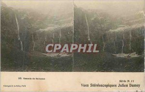 Old Postcard Gavarnie Cascade Stereoscopic Views Julien Damoy