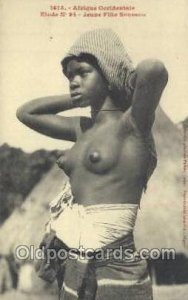 Jeune Fille Soussou African Nude Unused 