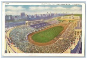 1949 Soldier Field and Field Museum Grant Park Chicago Posted Vintage Postcard 