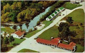 St. Ignace, Michigan - Stay at the Black River Motel and Cottages - c1950