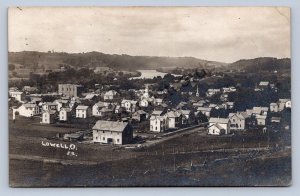 J87/ Lowell Ohio RPPC Postcard c1910 Marietta Sawmill Church Home 803