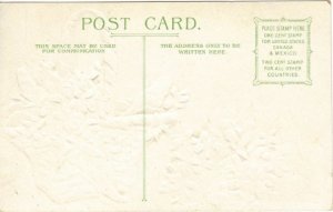 Vintage 1900s Valentine Postcard Violets Basket