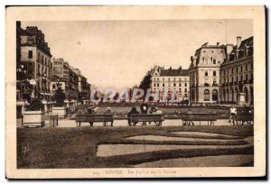 Old Postcard Rennes Gardens on the Vilaine