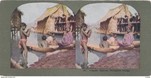 SV: Philippines Islands , 1890-10s ; Visayan Natives, Philippine Village