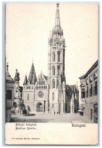 Budapest Hungary Postcard Church of Matthias c1905 Divalc Antique Unposted