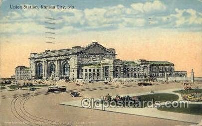 Union Station, Kansas City, Mo, Missouri, USA Train Railroad Station Depot 19...