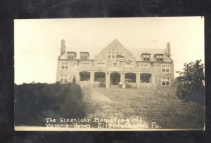 RPPC ELIZABETHTOWN PENNSYLVANIA PA EISENLOHR HOME FOR GIRLS REAL PHOTO POSTCARD