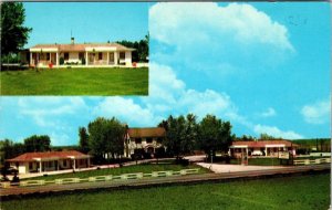 Frankfort, IL Illinois  EVERGREEN MOTEL On ROUTE 30  Roadside  ca1950's Postcard