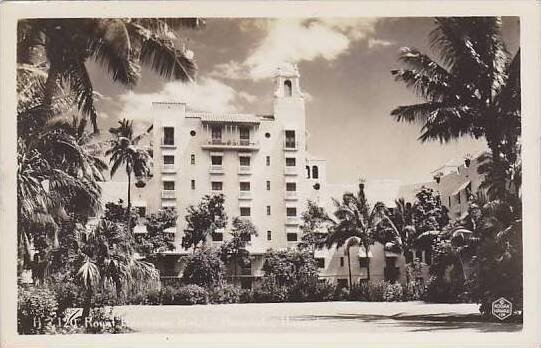 Hawaii Honolulu The Royal Hawaiian Hotel Real Photo RPPC