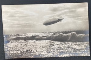 Mint Germany Real Picture Postcard American ZR III Zeppelin At Sea