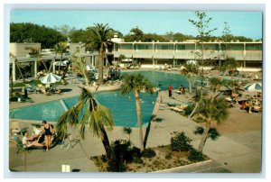 The Buena Vista Beach Hotel Swimming Pool Biloxi Mississippi MS Vintage Postcard