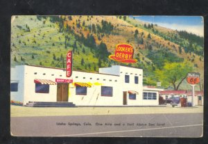 IDAHO SPRINGS COLORADO LOOKERS DERBY GAS STATION RESTAURANT VINTAGE POSTCARD