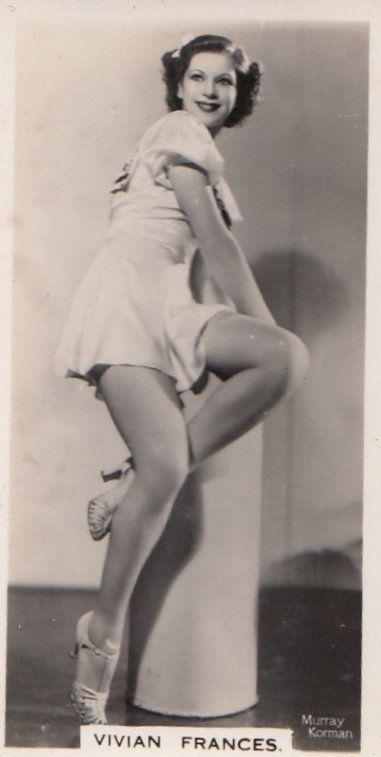 Vivian Frances Hollywood Actress Rare Real Photo Cigarette Card