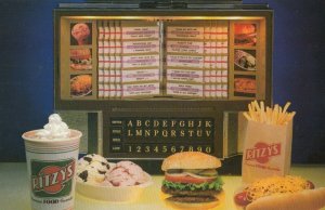 ADV: RITZY's American Food Favorites, 1986; Juke Box