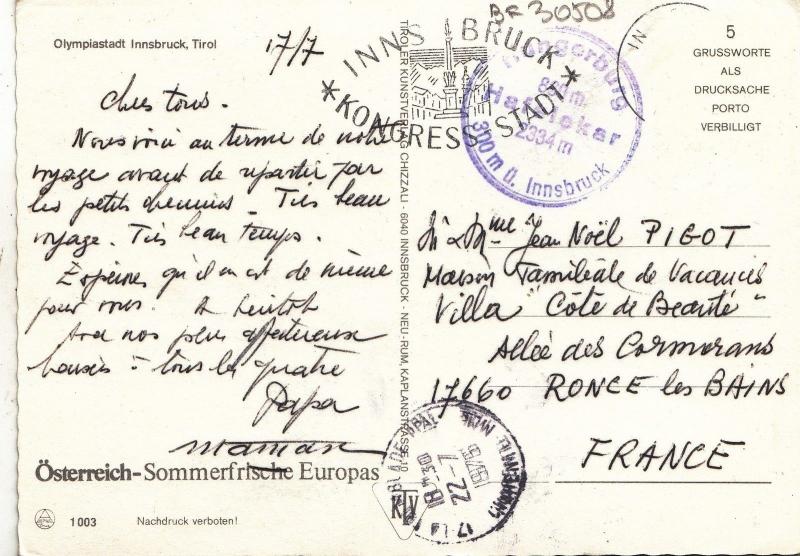 BF30508 innsbruck austria   front/back image