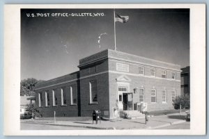 c1950's US Post Office View Gillette Wyoming WY RPPC Photo Postcard