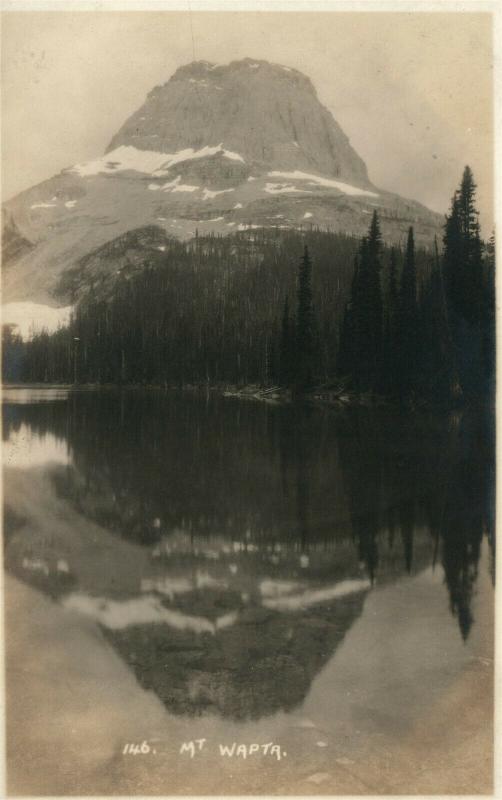 MT.WARTA CANADA ANTIQUE REAL PHOTO POSTCARD RPPC