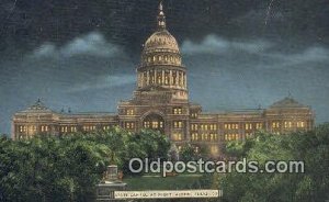 Austin, Texas, TX State Capital USA 1951 crease top edge, corner wear postal ...