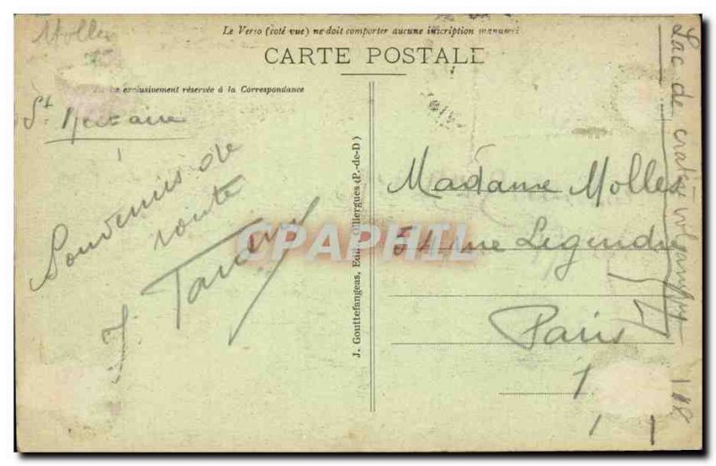 Surroundings Mont Dore Old Postcard Lake Pavin