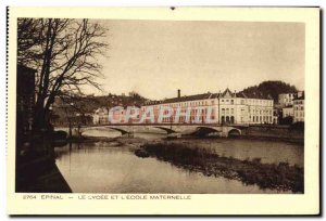 Old Postcard Epinal The high school and the mother & # 39ecole