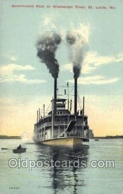 Government Boat On The Mississippi Ferry Boats, Ship Unused close to perfect ...