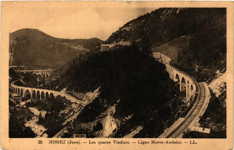 CPA MOREZ Les Quatre Viaducs Ligne MOREZ ANDELOT (447075)