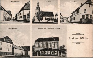 Postcard Germany Gruss Aus Göhritz / Multi-View of Various Buildings 1931 M54