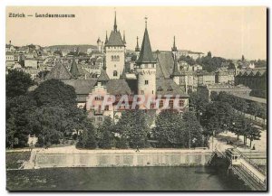 Postcard Modern hinter dem Zurich Hauptbahnhof