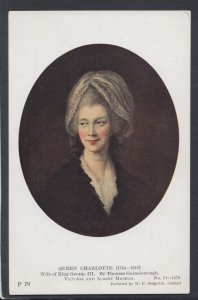 V & A Museum Postcard - Queen Charlotte By Artist William Gainsborough  HP36