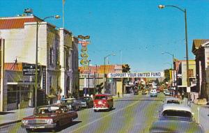 Canada Main Street Looking East Medicine Hat Alberta