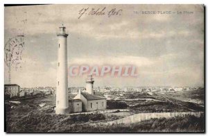 Old Postcard Lighthouse Beach Berck