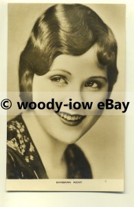 b2156 - Film Actress - Barbara Kent - postcard by Film Weekly