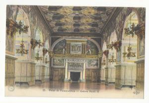 France Palais Fontainebleau Galerie Henri II E. Le Delay Vntg Postcard