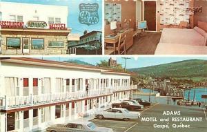 Canada, Quebec, Gaspe, Adams Motel, Multi View , W. Shermer No. 98990-B