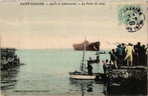 CPA St-NAZAIRE - Apres le Lancement - La Peche du Suif (589717)