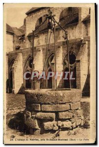 Postcard Old Abbey Noirlac near St Amand Montroad