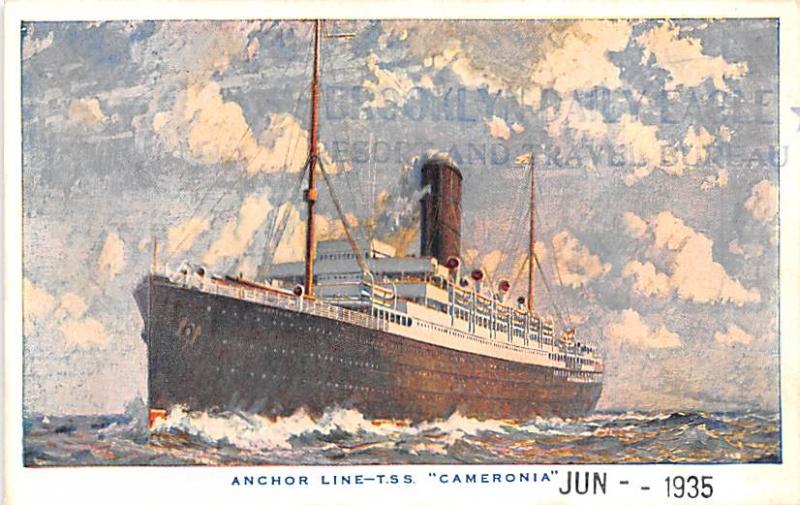 Anchor Line TSS Cameronia Ship Unused 