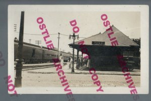 Tama IOWA RPPC '10 DEPOT Train Station C & NW RR Railroad nr Toledo Marshalltown