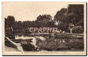 Marais Poitevin Old Postcard Lapwing The port (very animated)