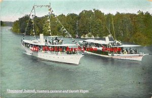 Thousand Islands, Steamers Castanet & Captain Visger, Hugh C Leighton 2545