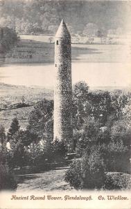 uk28904 ancient round tower glendalough  ireland real photo