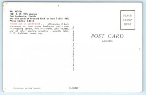 Motel Fort Lauderdale FL P Florida Postcard