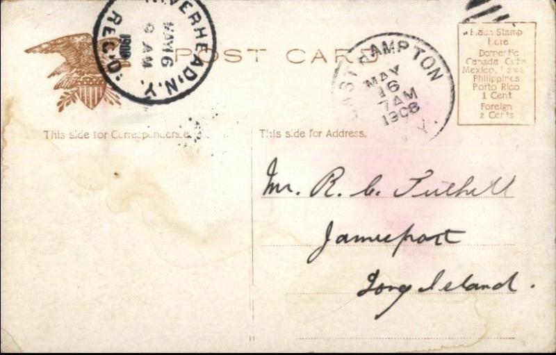 East Hampton Long Island NY Odd Fellows Hall c1910 Postcard