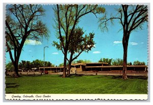 Civic Center Greeley Colorado Postcard Continental View Card