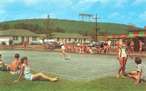 Fernwood At Pocono Mountains A Tennis Game, Postcard