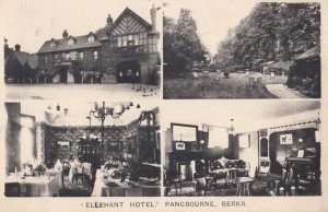 Dining Area Interior Of Elephant Hotel Restaurant Pangbourne Berkshire Postcard