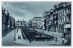 Ostend Flemish Region Belgium Postcard Avenue Leopold c1910 Antique Unposted